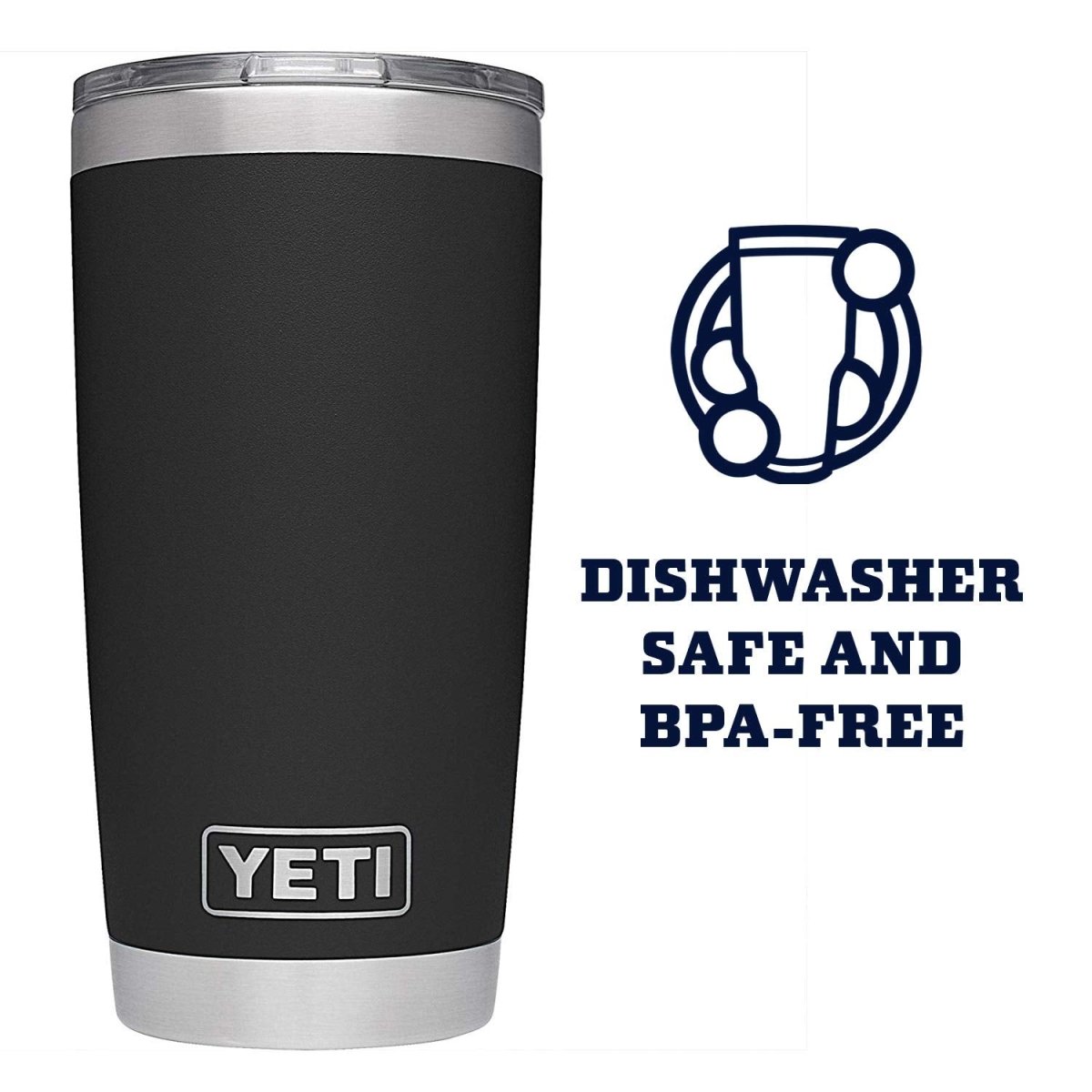 Cat Shop Boys - YETI Rambler 20 oz Tumbler, Stainless Steel, Vacuum Insulated with MagSlider Lid, Black